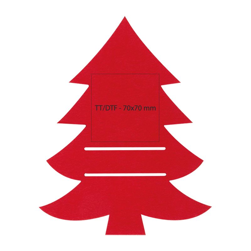 Duffel karácsonyfa alakú evőeszközpárna